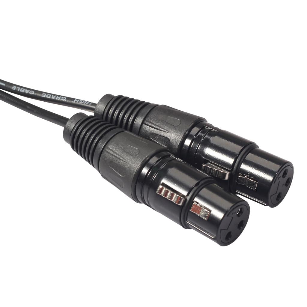 2 RCA Male to 2 XLR Female Audio Extension Cable for Mic, Mixer Recorder
