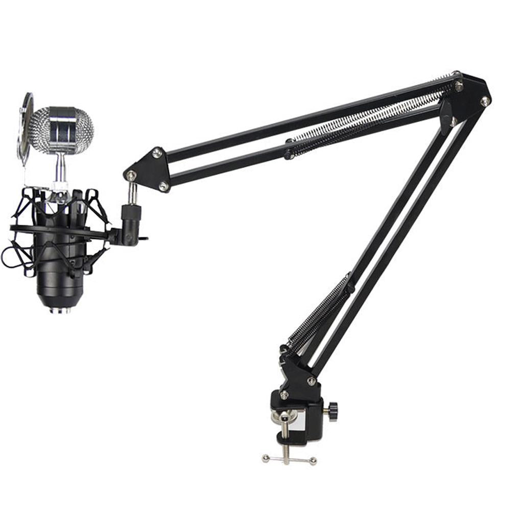 1 Sets Adjustable Microphone Stand with Suspension Scissor Arm 