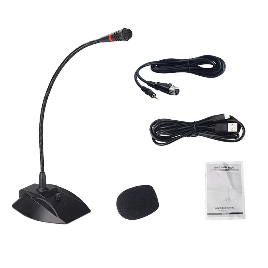USB Microphone for Computer PC Play 3.5mm Home Studio Condenser Microphone