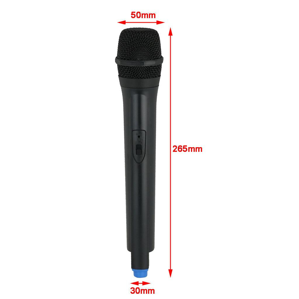 Classic Plastic Wireless Microphone Props Fake Mic Toy Handheld Blue