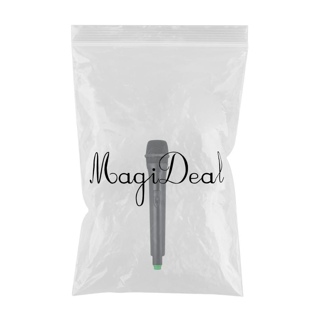 Classic Plastic Wireless Microphone Props Fake Mic Toy Handheld Green
