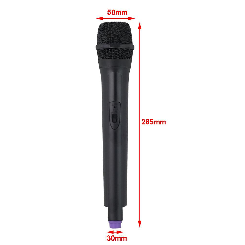 Classic Plastic Wireless Microphone Props Fake Mic Toy Handheld Purple