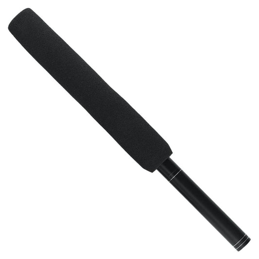 Classic Plastic Interview Microphone Props Fake Mic Toy Handheld Black 27cm