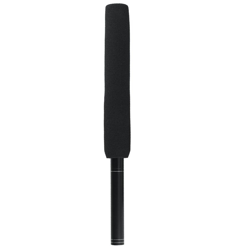 Classic Plastic Interview Microphone Props Fake Mic Toy Handheld Black 27cm