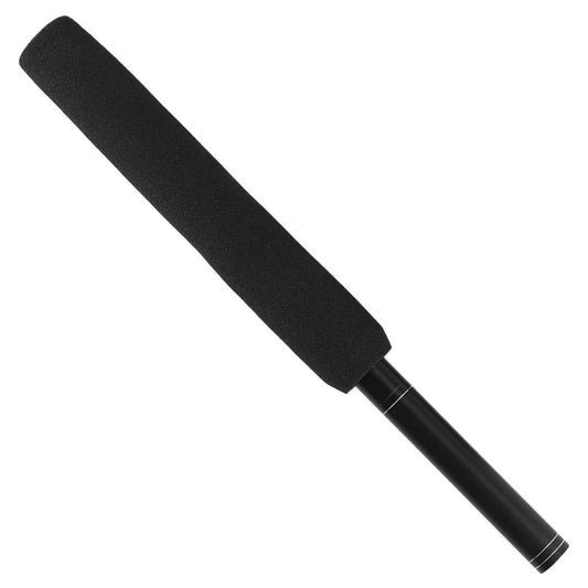 Classic Plastic Interview Microphone Props Fake Mic Toy Handheld Black 36cm