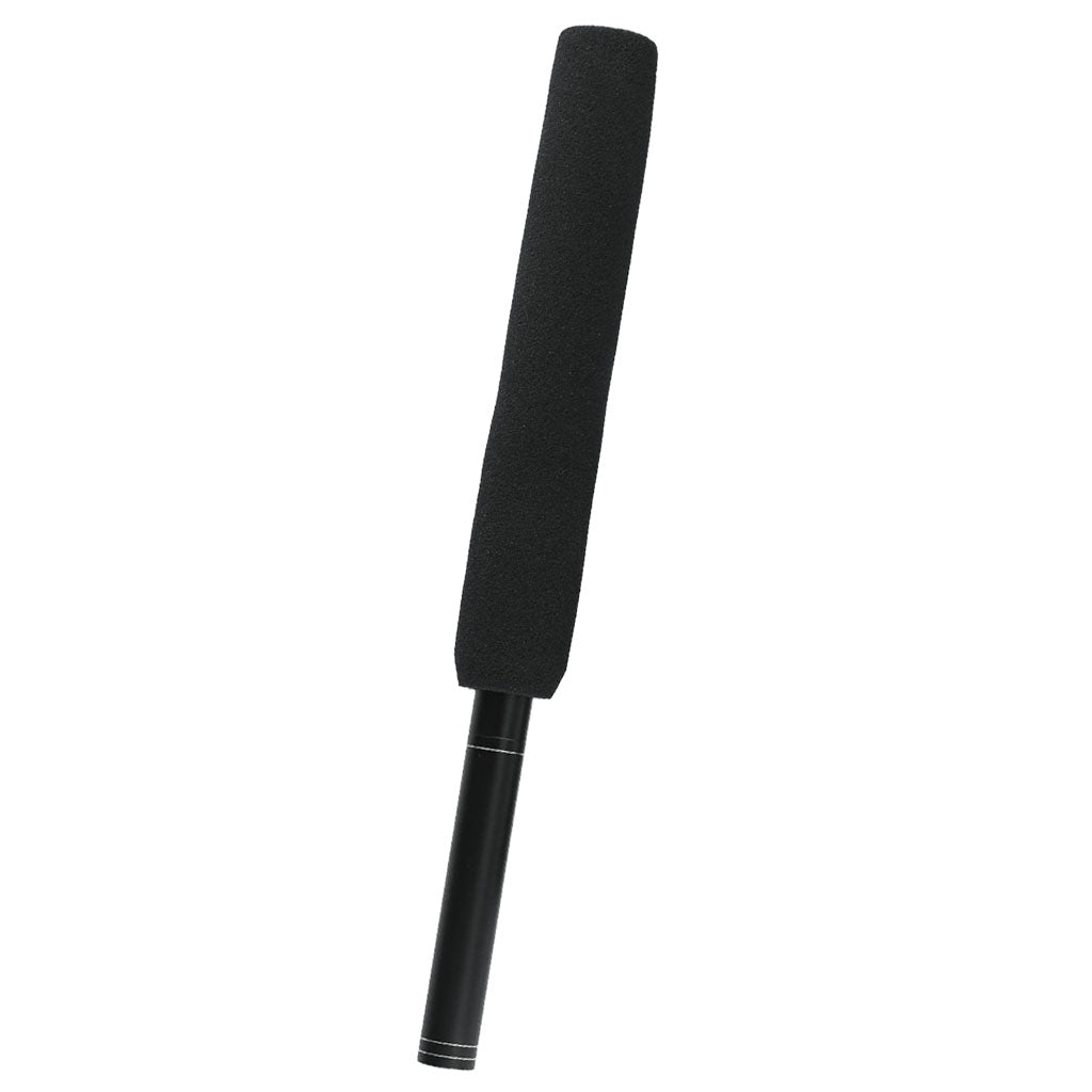 Classic Plastic Interview Microphone Props Fake Mic Toy Handheld Black 36cm