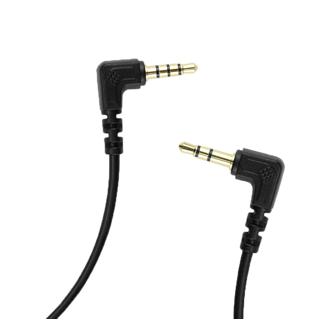 3.5mm TRS Patch Cable for Android iPhone Audio Video Recording Cable Adapter