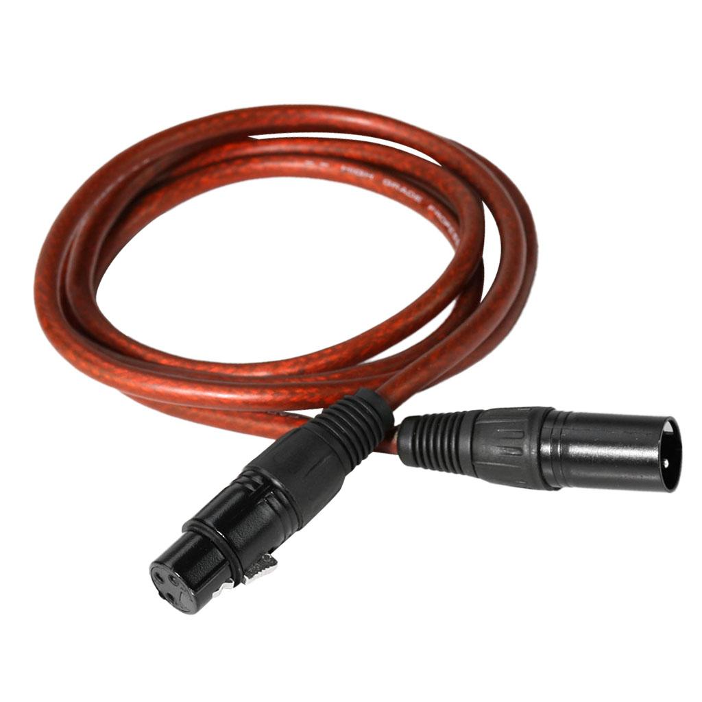 XLR Microphone Cable, XLR Male to XLR Female Balanced 3 PIN Mic Cables 2m