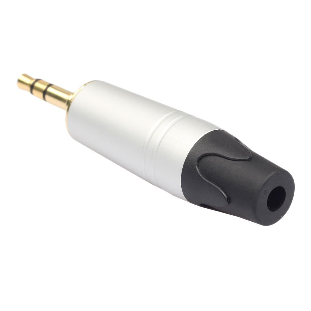 3.5mm Stereo Jack Plug Male Connector for DIY Audio Soldering for Microphone