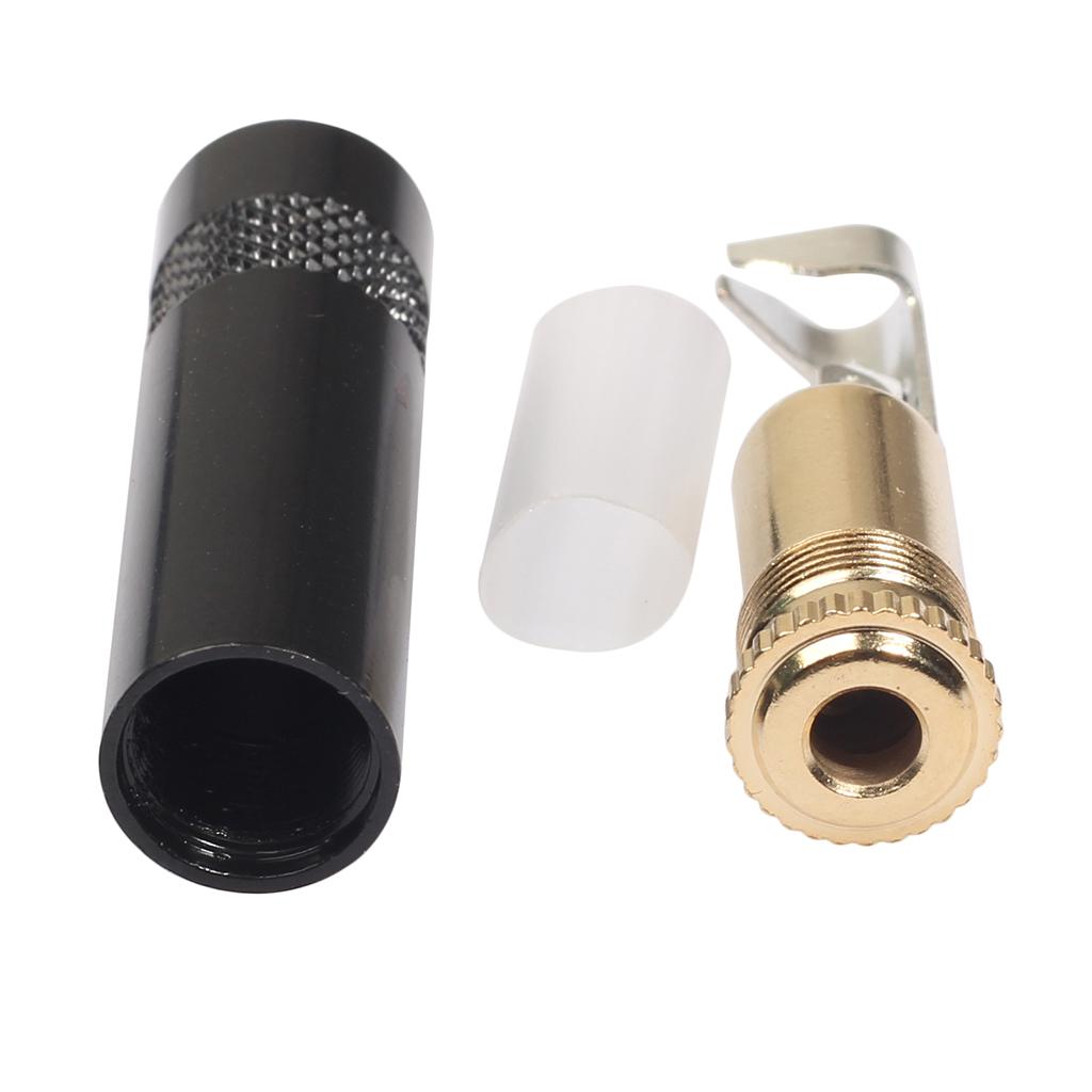3.5mm Stereo Jack Plug Female Connector for DIY Audio Soldering Microphone