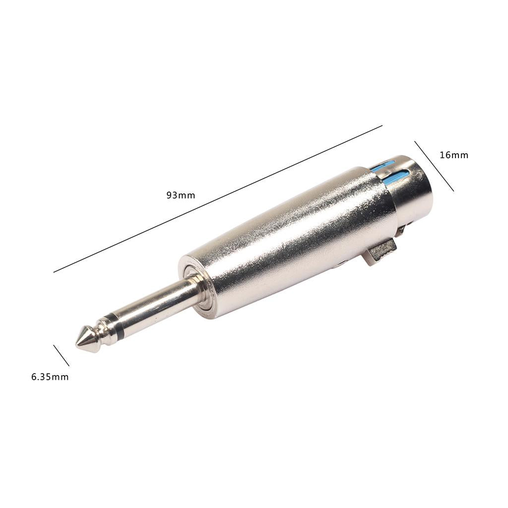 6.35mm Mono Jack Male Connector for DIY Audio Soldering Microphone Guitar