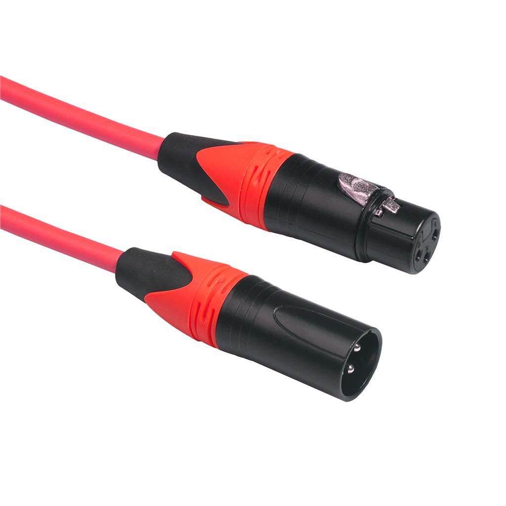 XK303 Male to Female Audio Cable For Microphone Sound Console Red 1m