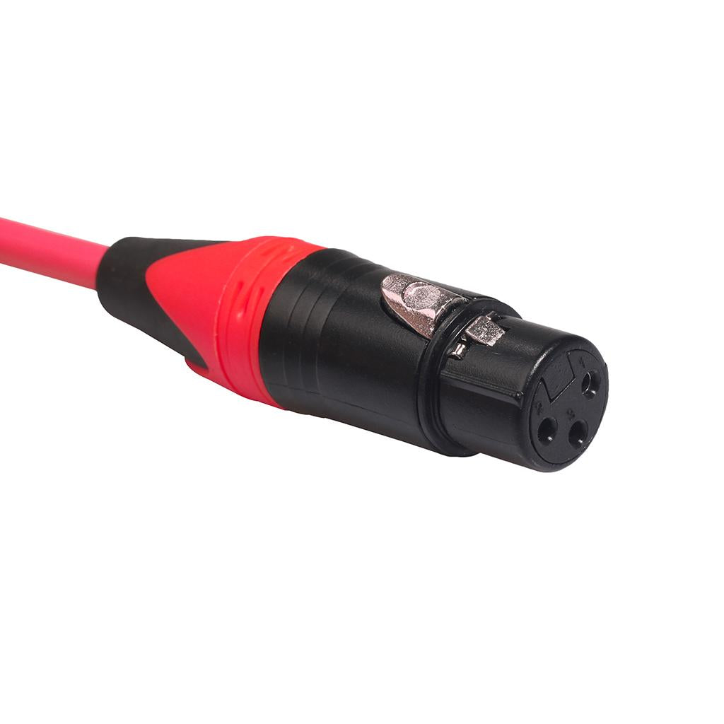 XK303 Male to Female Audio Cable For Microphone Sound Console Red 1m