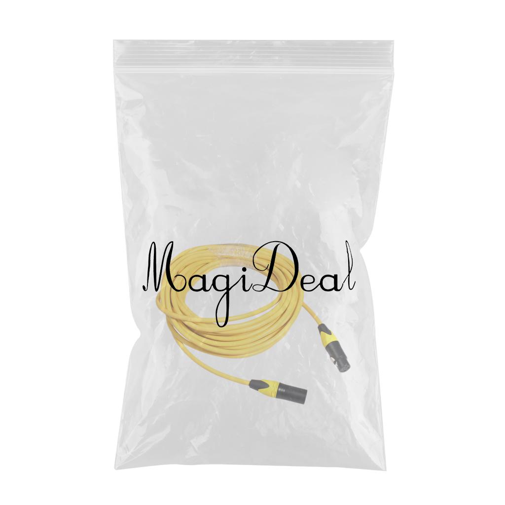 XK303 Male to Female Audio Cable For Microphone Sound Console Yellow 5m