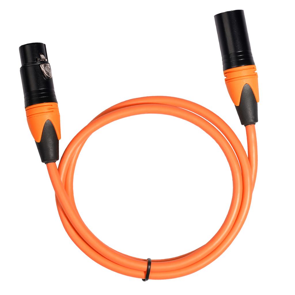 XK303 Male to Female Audio Cable For Microphone Sound Console Orange 1.8m