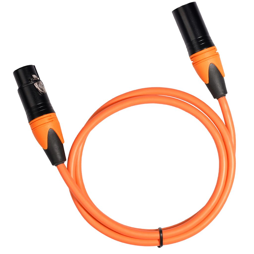 XK303 Male to Female Audio Cable For Microphone Sound Console Orange 1.8m