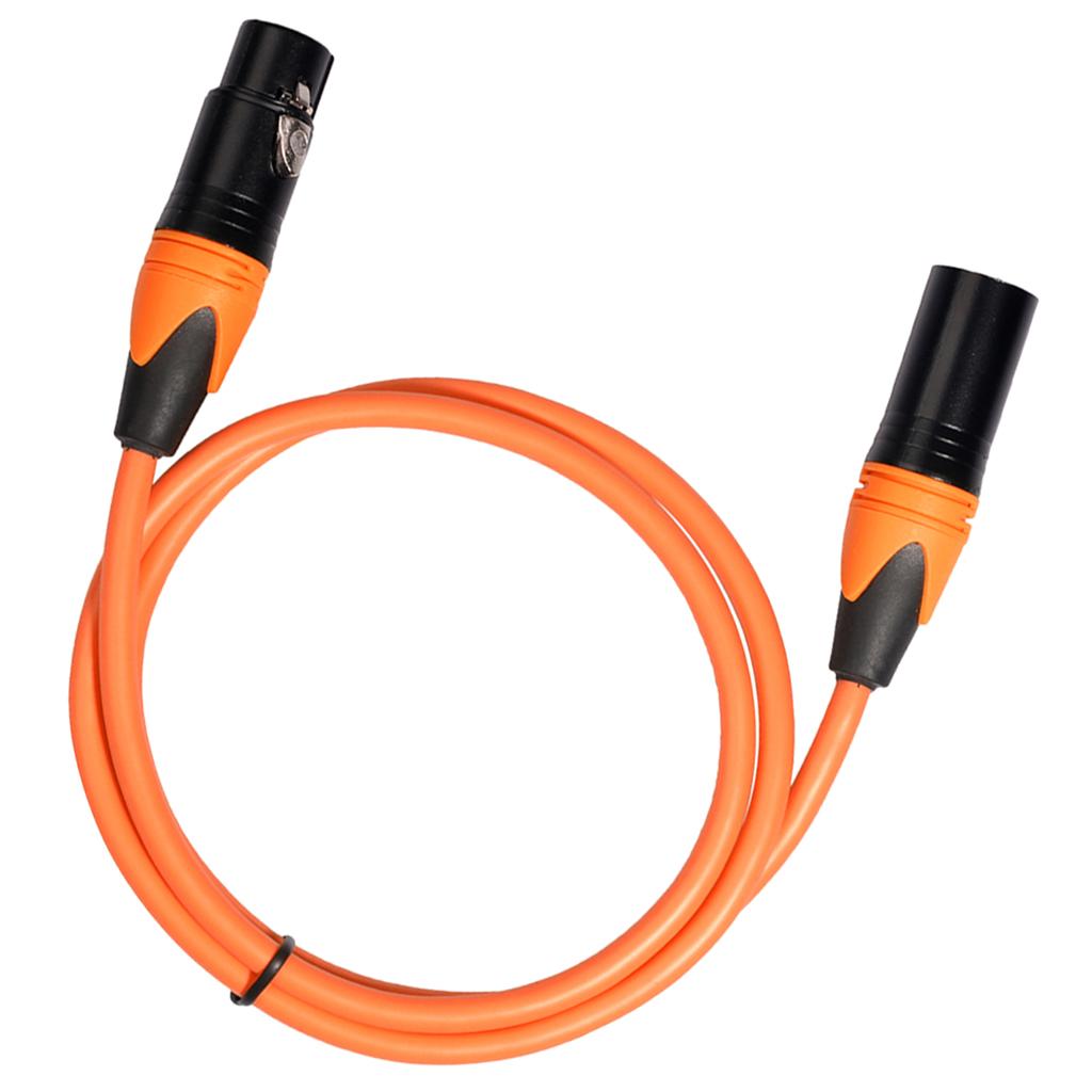 XK303 Male to Female Audio Cable For Microphone Sound Console Orange 1.8m