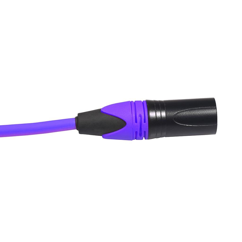 XLR Male to Female Audio Cable For Microphone Sound Console Wire Purple 1.8m
