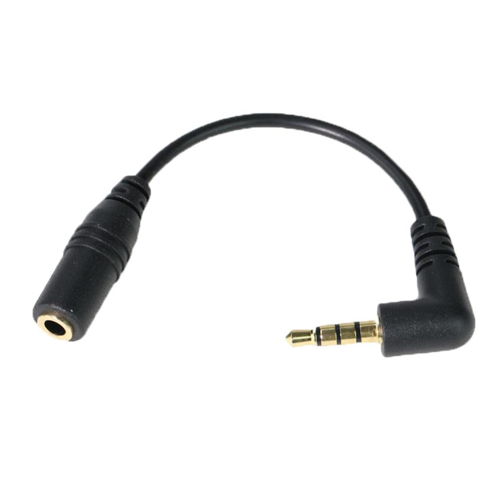 3.5mm TRS Female to TRRS 3.5 Male Connector Cable for Microphone Cable Audio