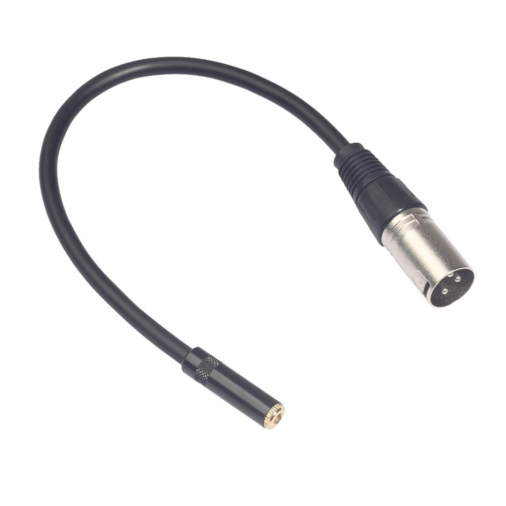 RCA/XLR Female to XLR Male XLR Headphone Cable Adapter Audio Line 30cm A
