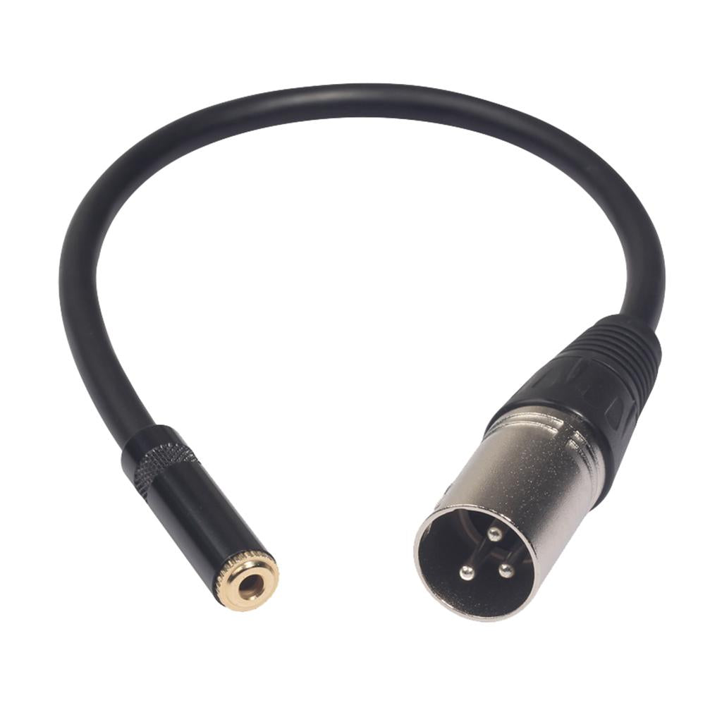 RCA/XLR Female to XLR Male XLR Headphone Cable Adapter Audio Line 30cm A