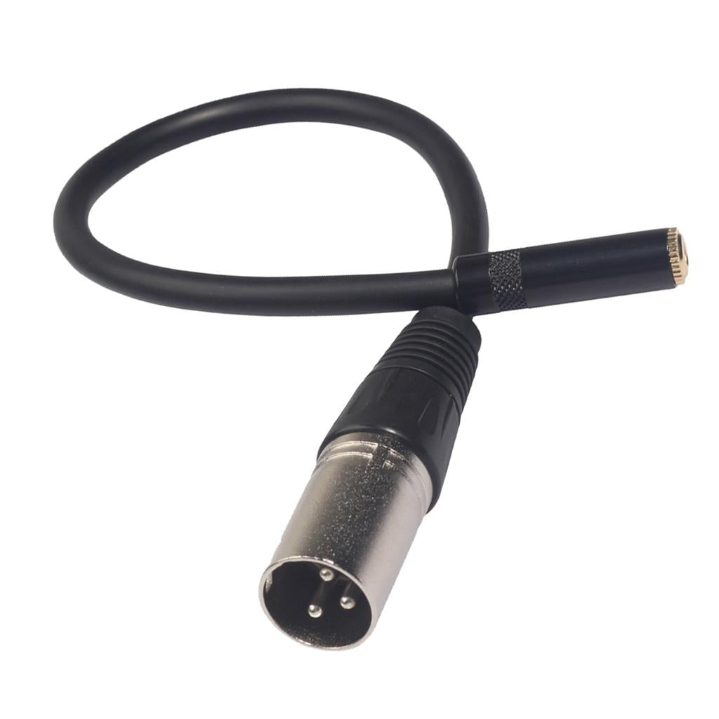 RCA/XLR Female to XLR Male XLR Headphone Cable Adapter Audio Line 30cm A