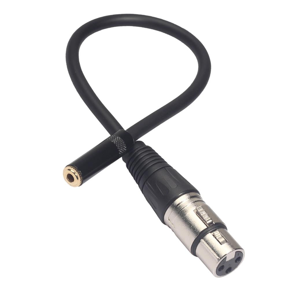 RCA/XLR Female to XLR Male XLR Headphone Cable Adapter Audio Line 30cm B