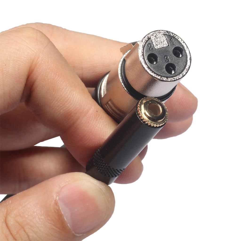 RCA/XLR Female to XLR Male XLR Headphone Cable Adapter Audio Line 30cm B