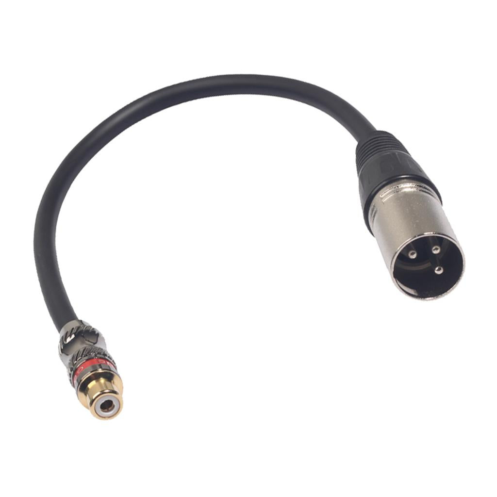RCA/XLR Female to XLR Male XLR Headphone Cable Adapter Audio Line 30cm C
