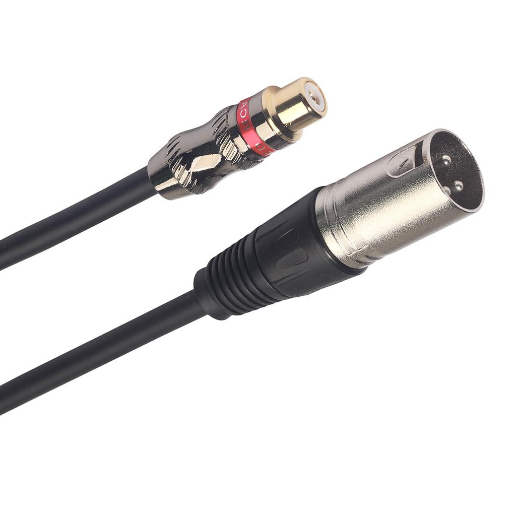 RCA/XLR Female to XLR Male XLR Headphone Cable Adapter Audio Line 30cm C