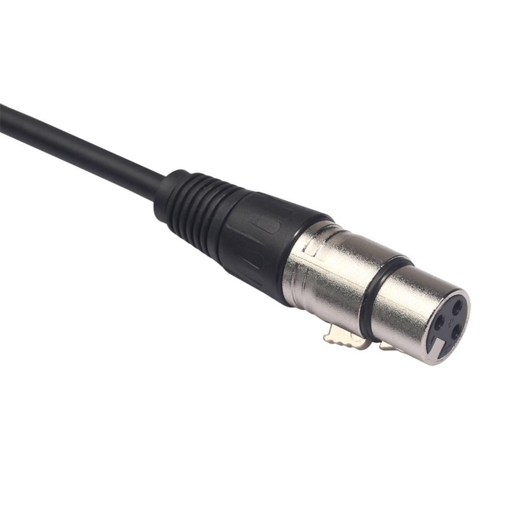 RCA/XLR Female to XLR Male XLR Headphone Cable Adapter Audio Line 30cm D