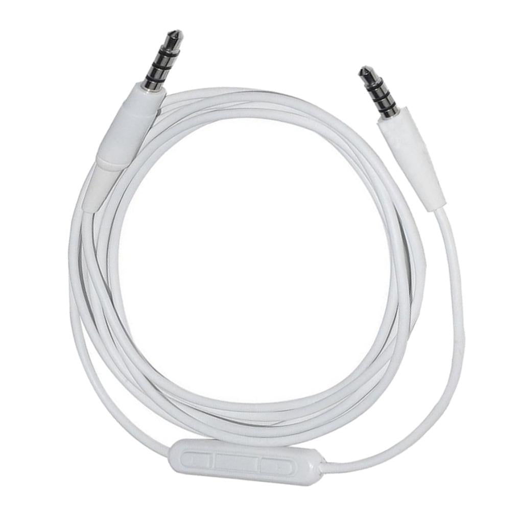 Headphone Audio Cable for Soundtrue Ear with Mic QC35 QC25 OE2 White