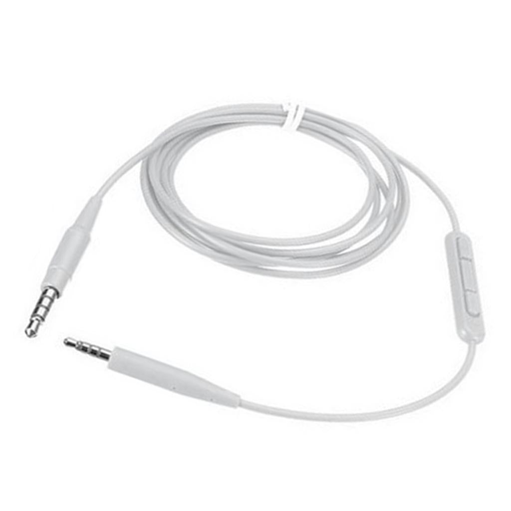 Headphone Audio Cable for Soundtrue Ear with Mic QC35 QC25 OE2 White