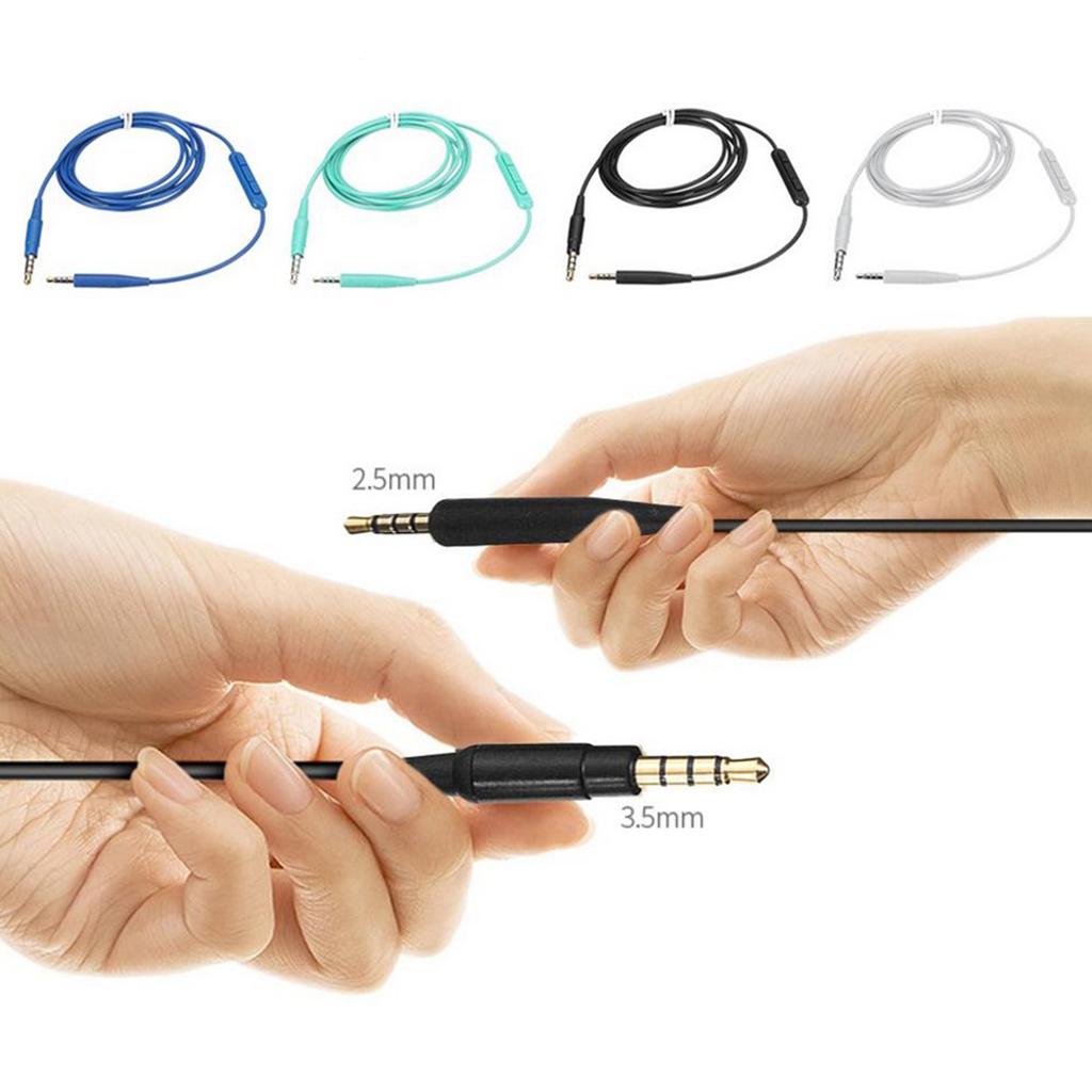 Headphone Audio Cable for Soundtrue Ear with Mic QC35 QC25 OE2 White