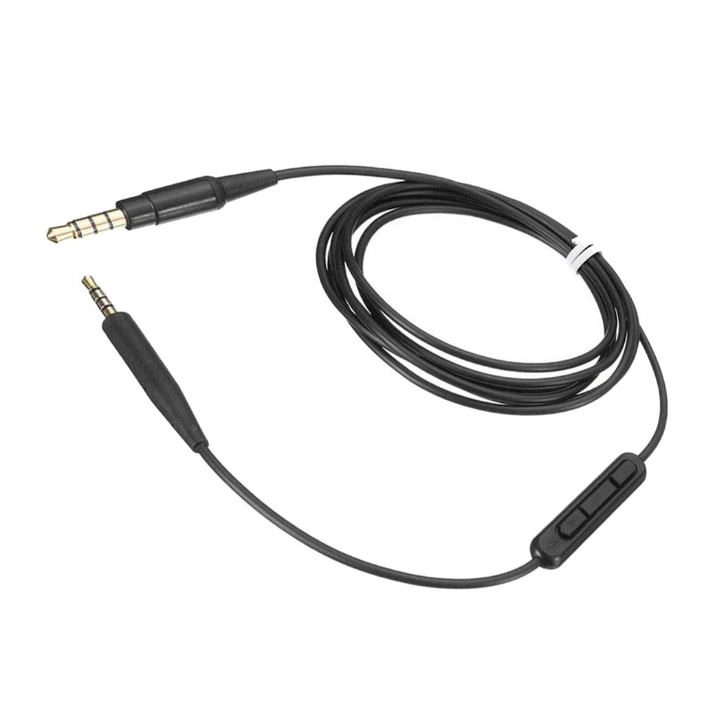 Headphone Audio Cable for Soundtrue Ear with Mic QC35 QC25 OE2 Black