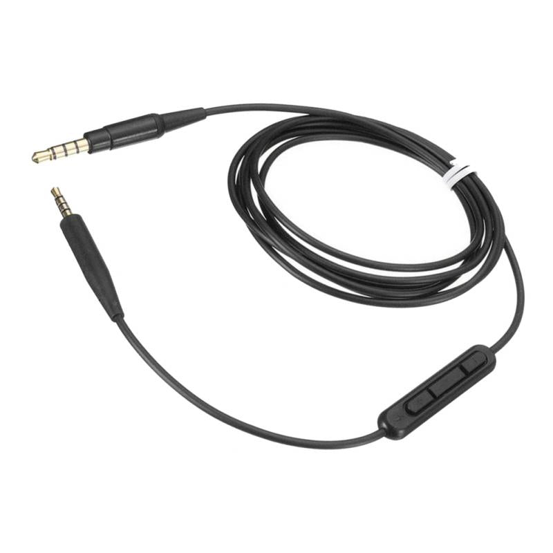 Headphone Audio Cable for Soundtrue Ear with Mic QC35 QC25 OE2 Black