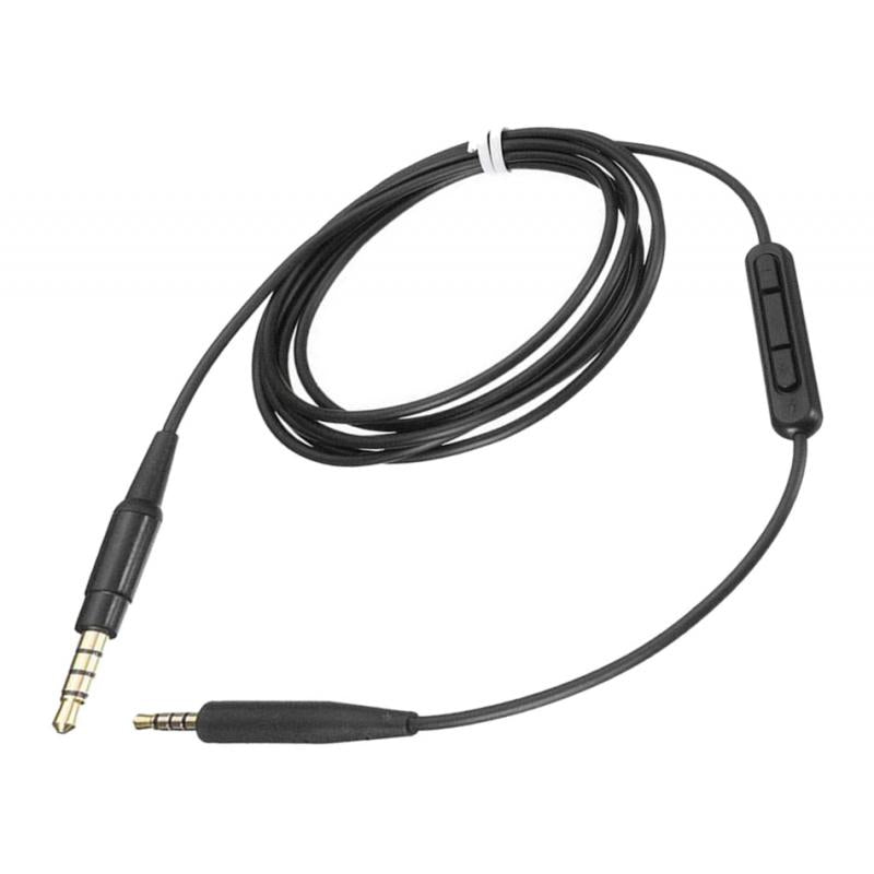 Headphone Audio Cable for Soundtrue Ear with Mic QC35 QC25 OE2 Black