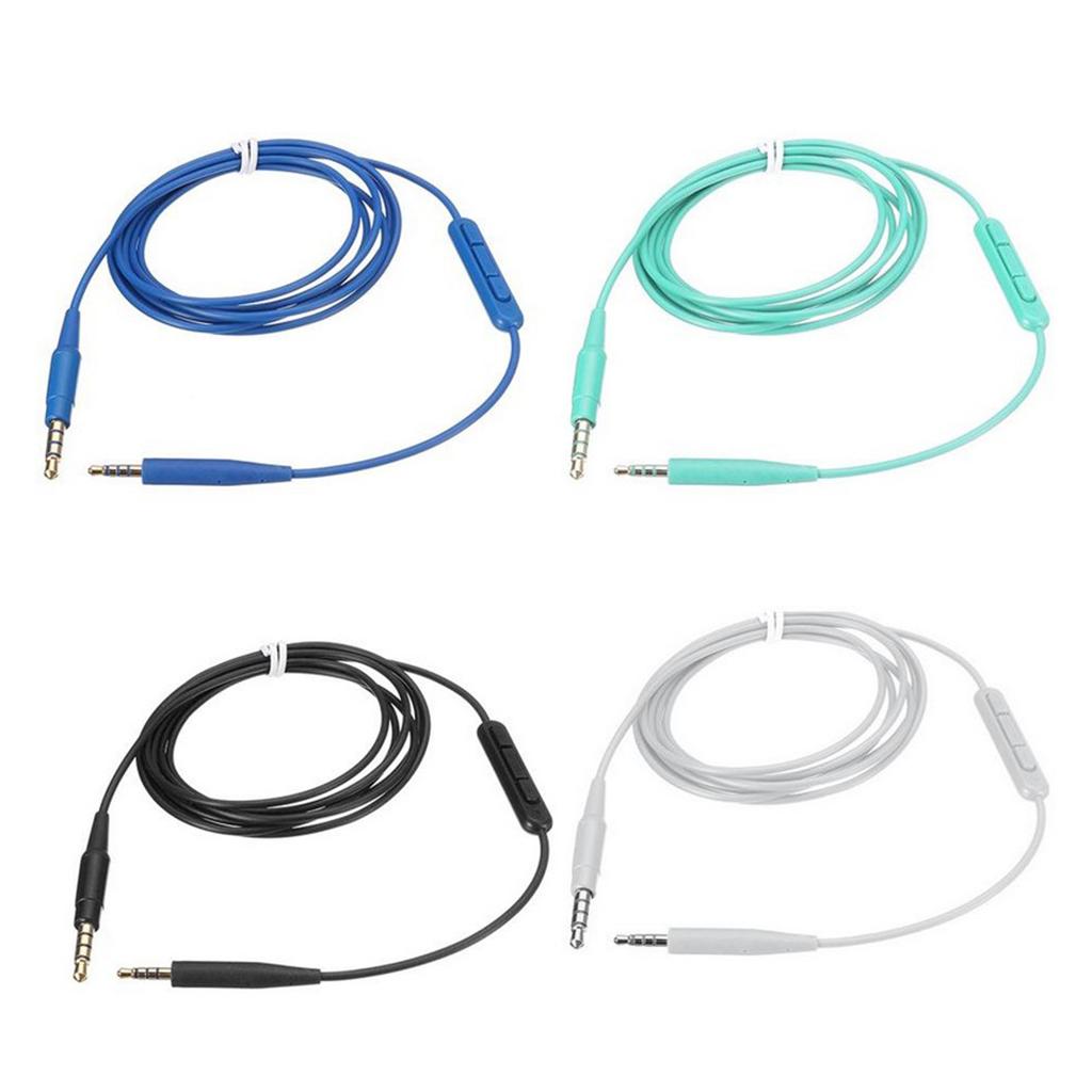 Headphone Audio Cable for Soundtrue Ear with Mic QC35 QC25 OE2 Black