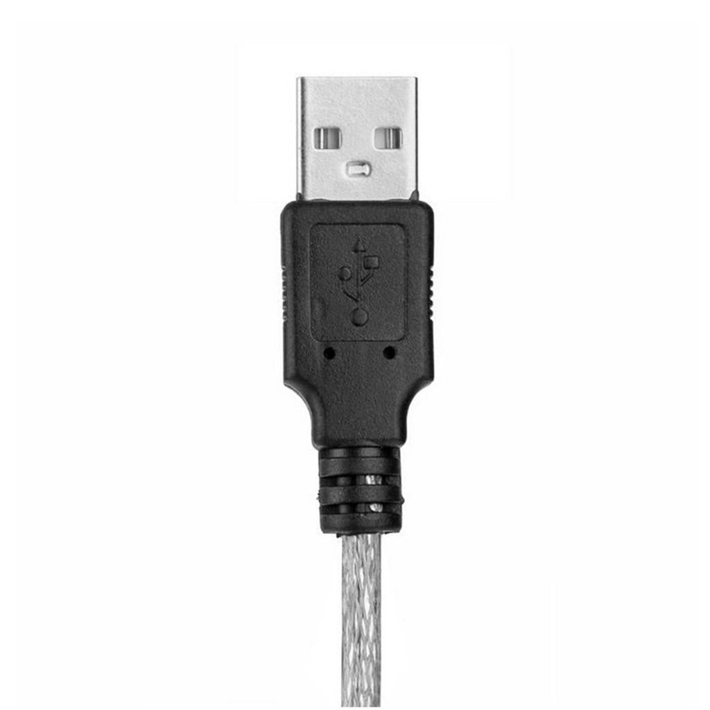 Guitar to USB Interface Link Cable Audio Adapter for PC/MAC Recording Black