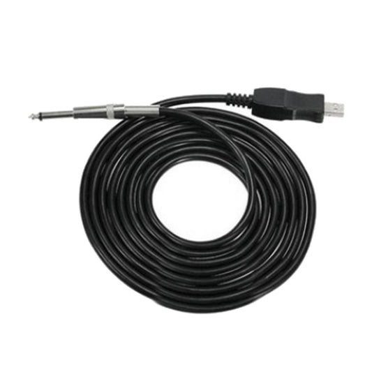Guitar Audio Cable 10ft USB Interface Male to 1/4 inch 6.35mm Male Mono Plug