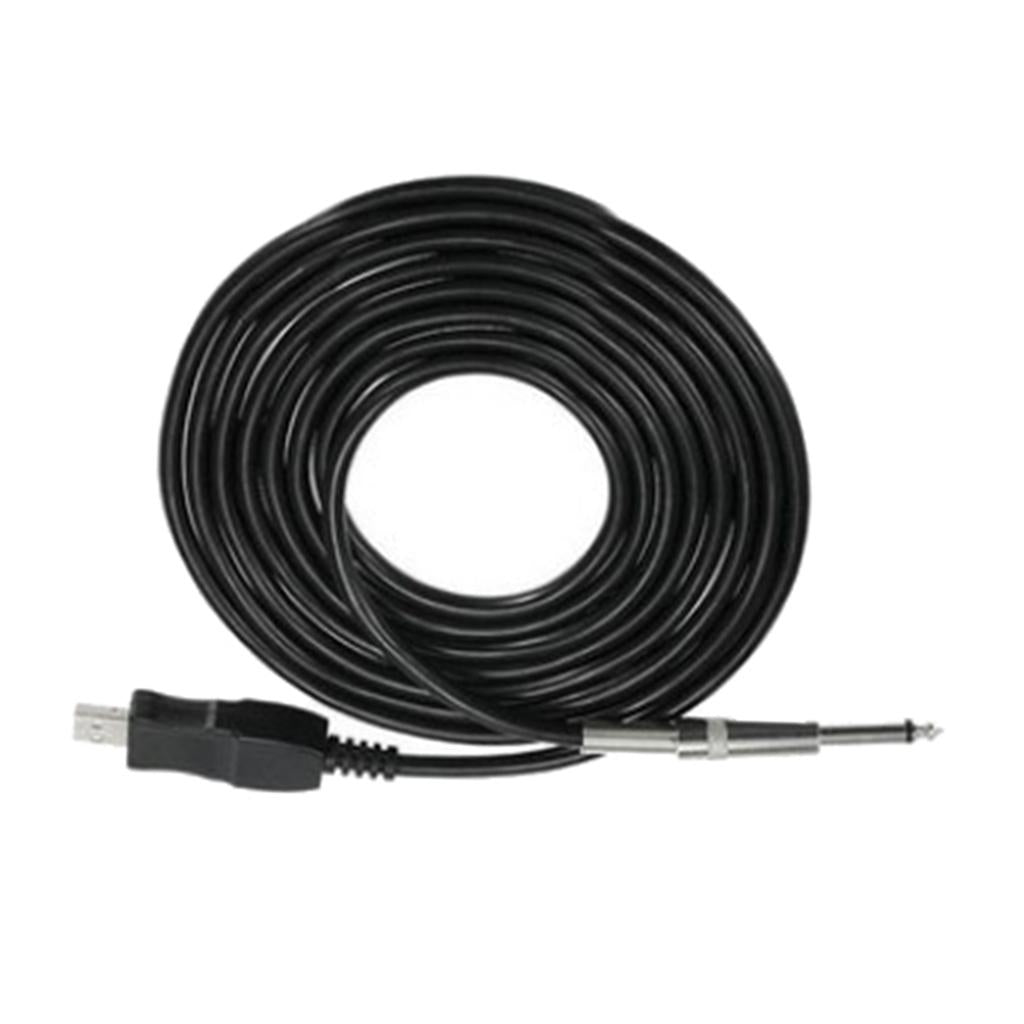 Guitar Audio Cable 10ft USB Interface Male to 1/4 inch 6.35mm Male Mono Plug