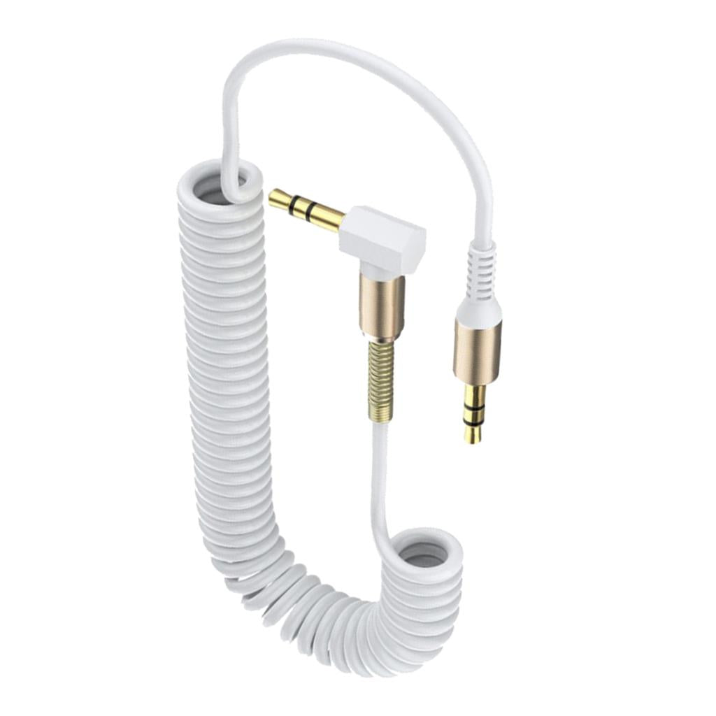 3.5mm Audio Jack to Jack Cable Car Aux Stereo for iPhone Speaker White