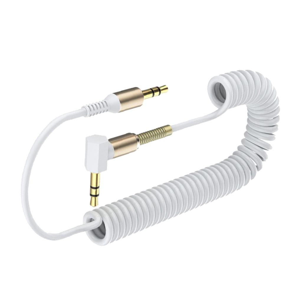 3.5mm Audio Jack to Jack Cable Car Aux Stereo for iPhone Speaker White