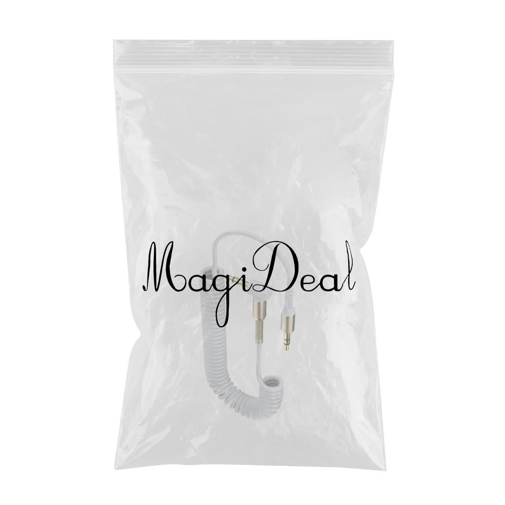 3.5mm Audio Jack to Jack Cable Car Aux Stereo for iPhone Speaker White