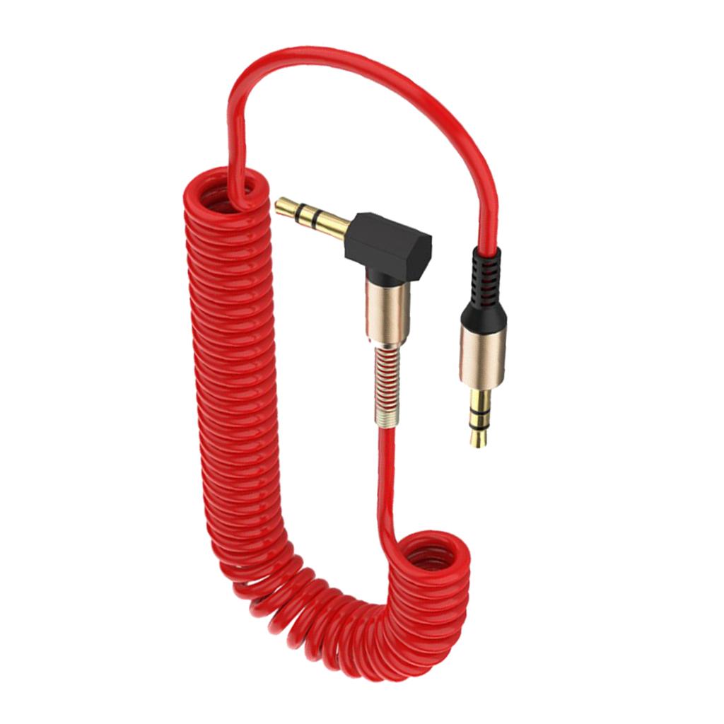 3.5mm Audio Jack to Jack Cable Car Aux Stereo for iPhone Speaker Red