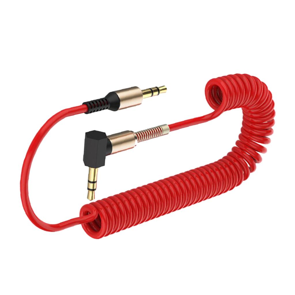 3.5mm Audio Jack to Jack Cable Car Aux Stereo for iPhone Speaker Red