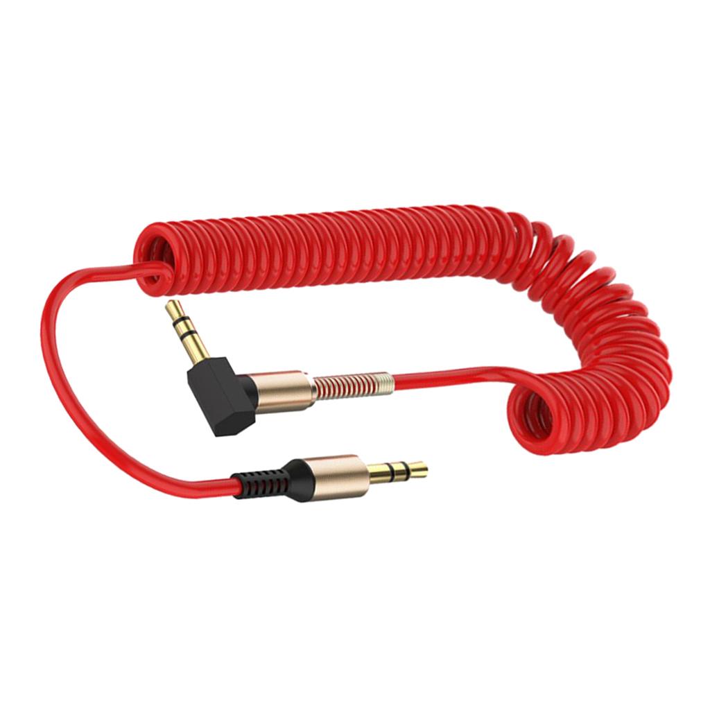 3.5mm Audio Jack to Jack Cable Car Aux Stereo for iPhone Speaker Red