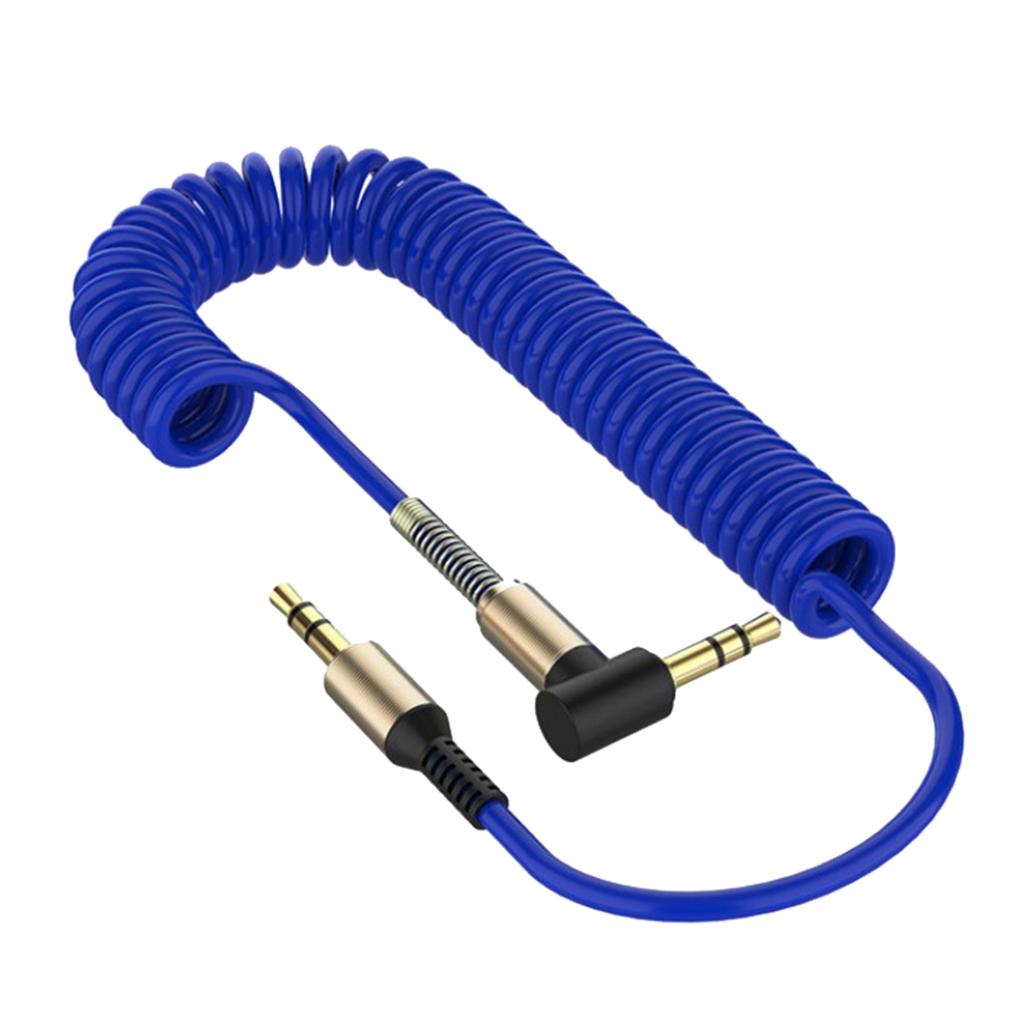 3.5mm Audio Jack to Jack Cable Car Aux Stereo for iPhone Speaker Blue