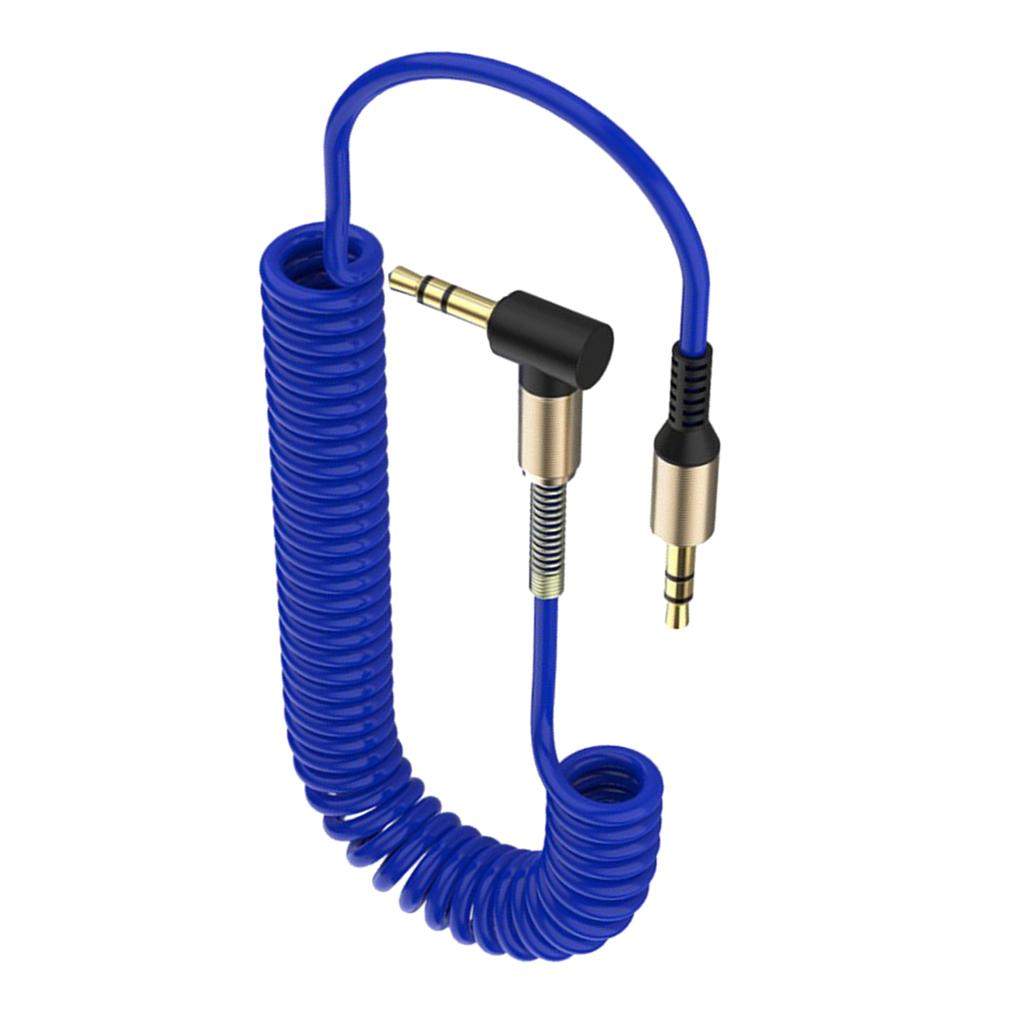 3.5mm Audio Jack to Jack Cable Car Aux Stereo for iPhone Speaker Blue