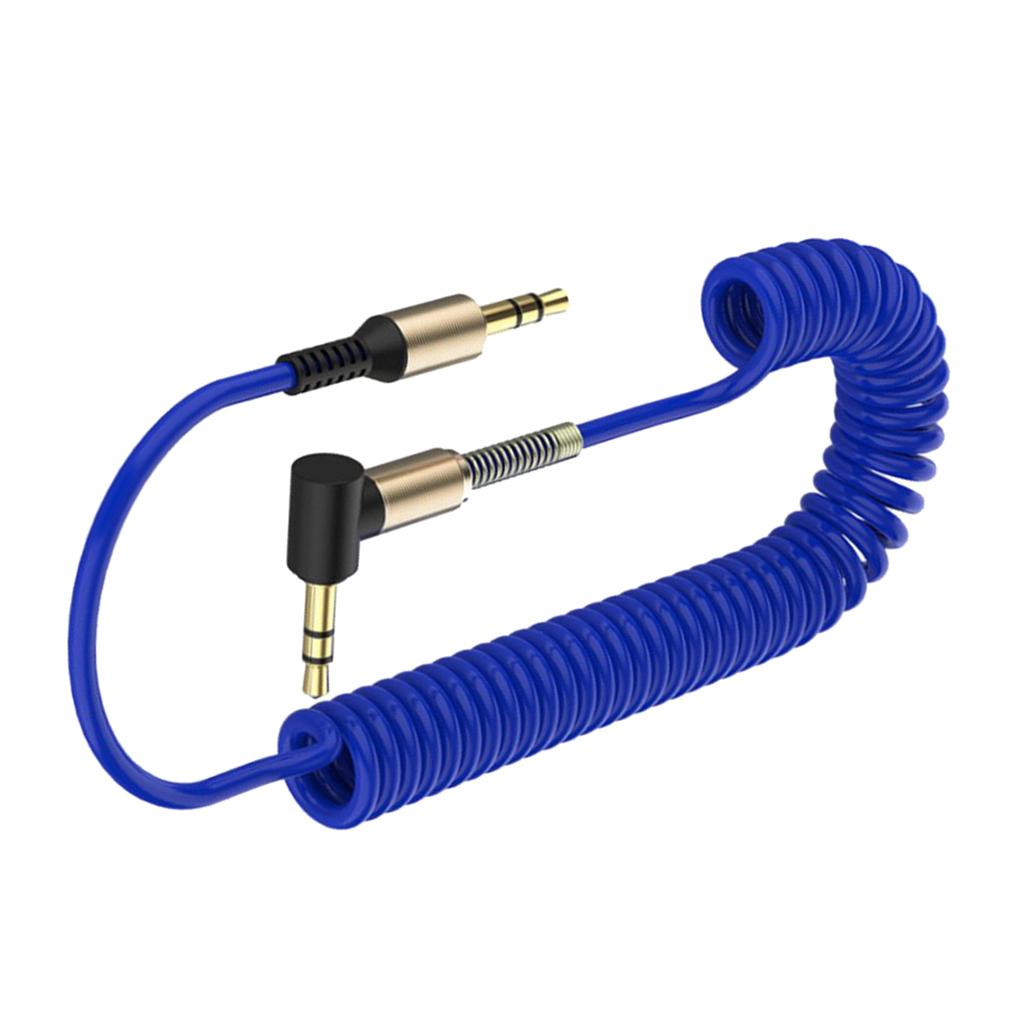 3.5mm Audio Jack to Jack Cable Car Aux Stereo for iPhone Speaker Blue